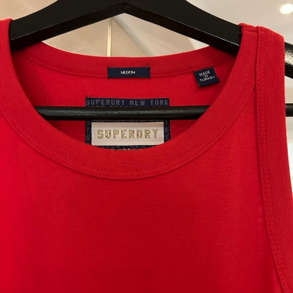 SuperDry pacific bodycon dress in red with racerback (size medium) - Picture 4 of 5
